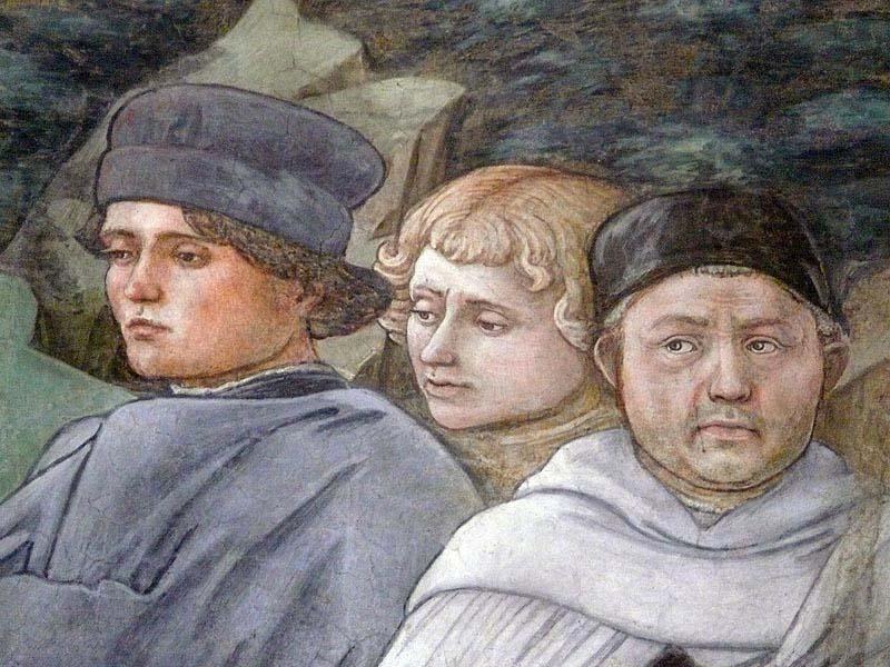 Fra Filippo Lippi Selfportait with pupils Norge oil painting art
